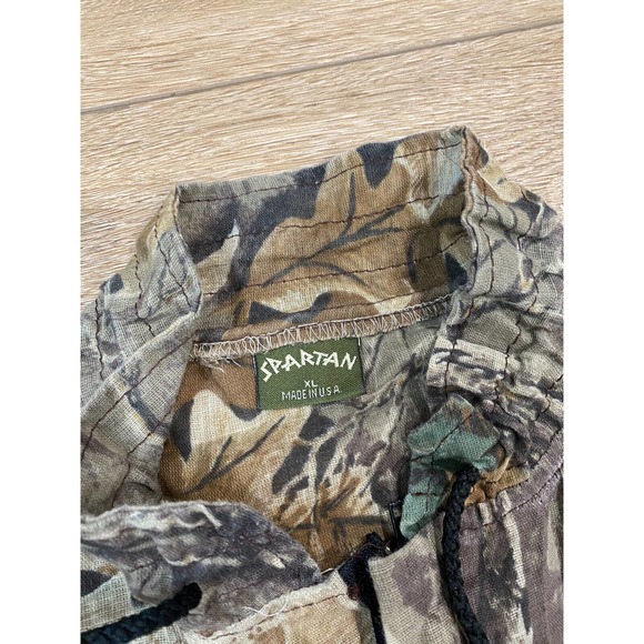 Vintage Spartan Reeltree Camo Long Sleeve Zip Shirt Made in USA Men’s XL - Picture 2 of 6
